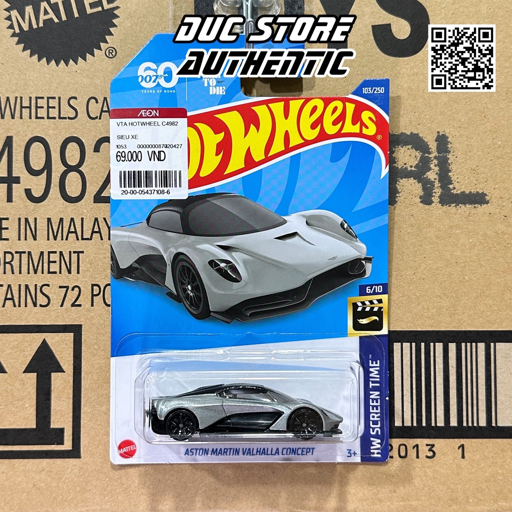 ducstore Xe mô hình HCV69 Hot Wheels Aston Martin Valhalla Concept
