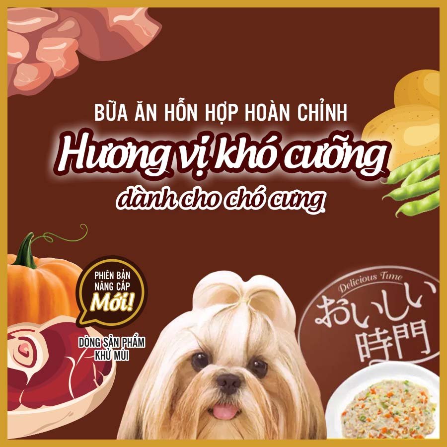 Pate cho Chó DoggyMan bổ sung rau củ chất xơ thành phần từ Cá & Gà thơm ngon Garé Pet Shop