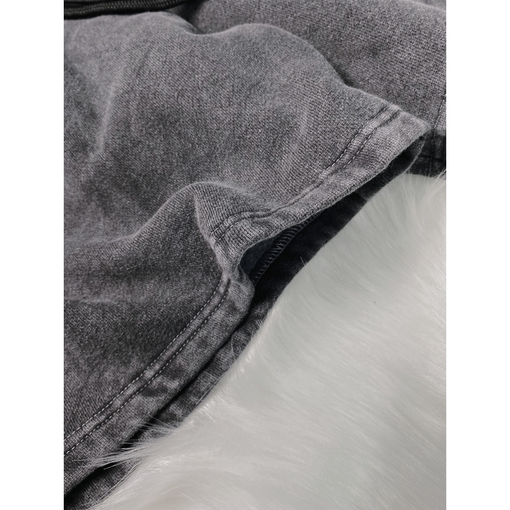 Quần Short thun Wash nam nữ unisex- Quần thun lưng chun