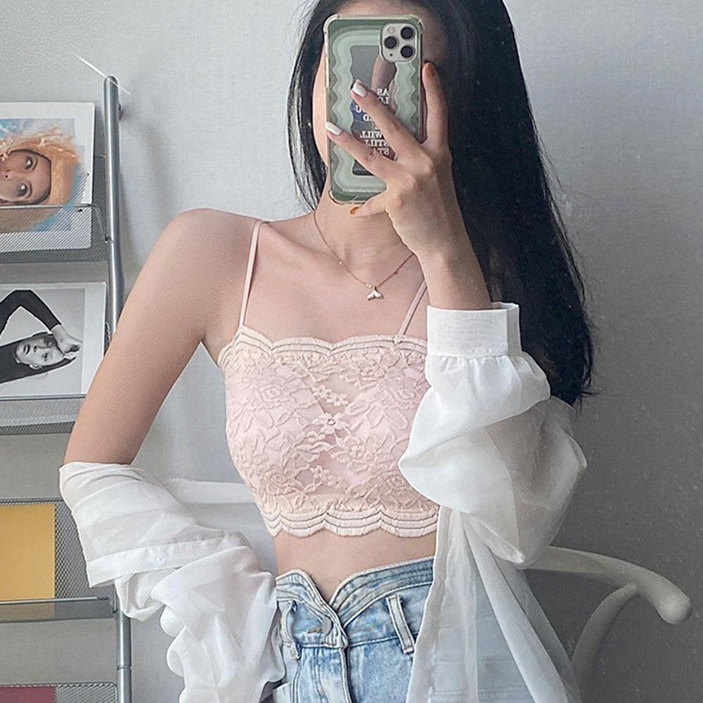 OCEANMAP Áo Ống Không Đường May Thoáng Khí Màu Trơn Có Đệm Ngực Cho Nữ