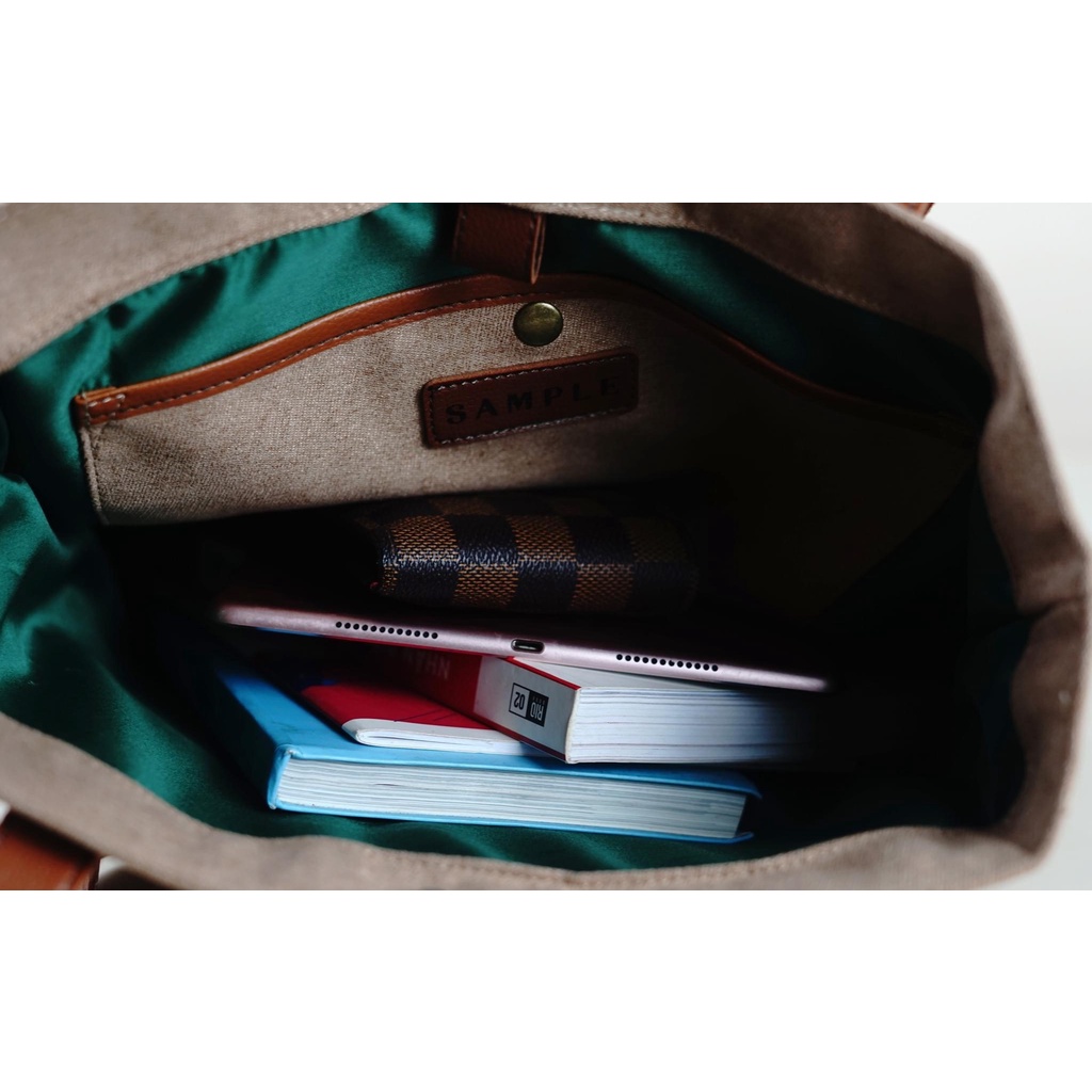 Túi tote phong cách Nhật Bản  -Beige