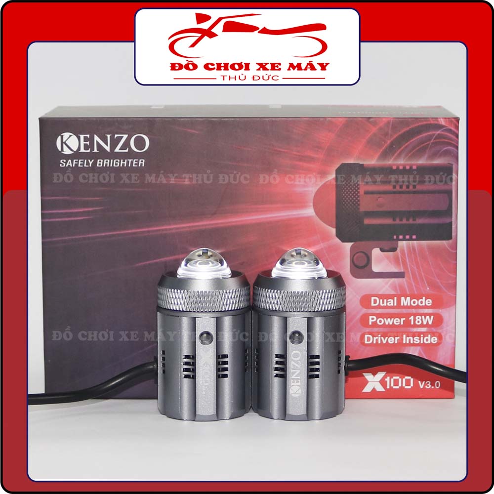 Bi Cầu Kenzo X100 V3, Đèn trợ sáng kenzo Chính hãng - Bảo Hành 1 năm