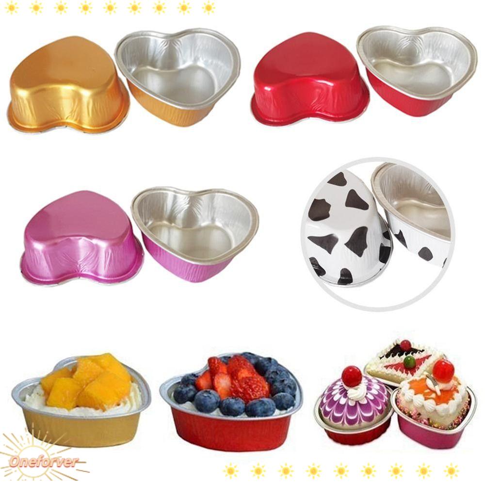 Set 10 Cốc Lá Thiếc Nhôm Chịu Nhiệt Tái Sử Dụng Được Cho Nồi Chiên Không Dầu / Bánh Muffin