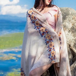 [ khăn choàng] Khăn Choàng Đi Biển Chống Nắng Phong Cách Dân Tộc