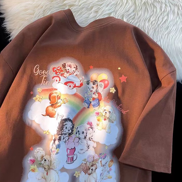 NRVP Áo Thun 100% Cotton Tay NgắN Plus Size Cho Nam Và Nữ