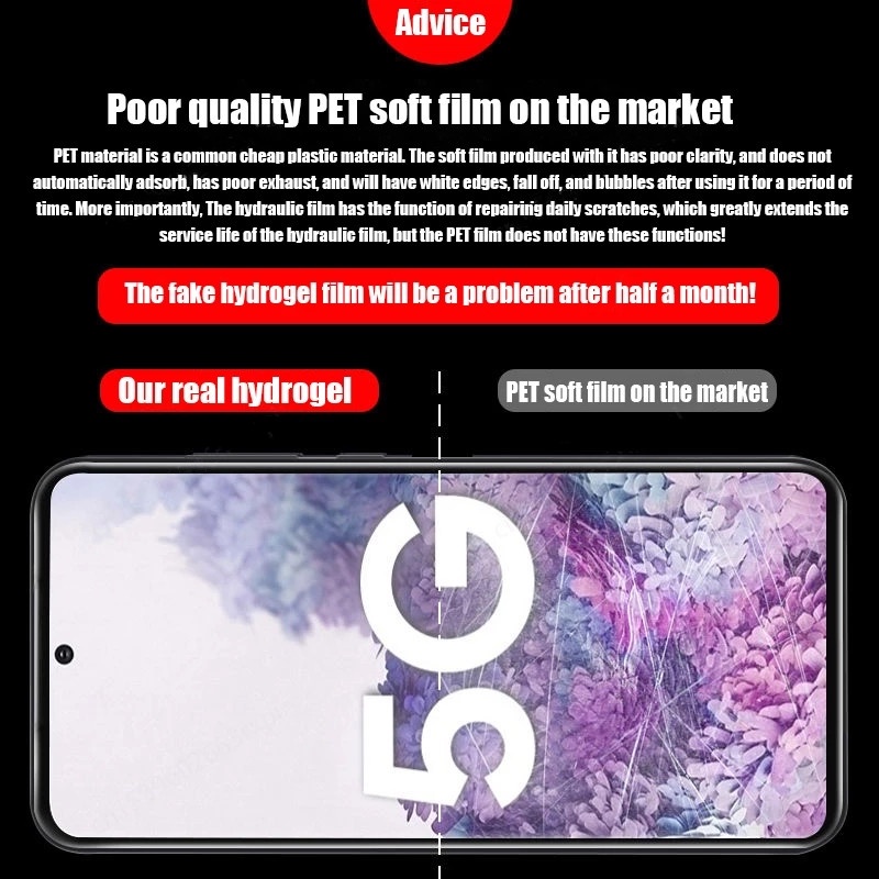 Miếng Dán Bảo Vệ Màn Hình HD Hydrogel Cho Samsung S21 S23 S22 Ultra S23 Plus Galaxy Note 20 Ultra S20 FE