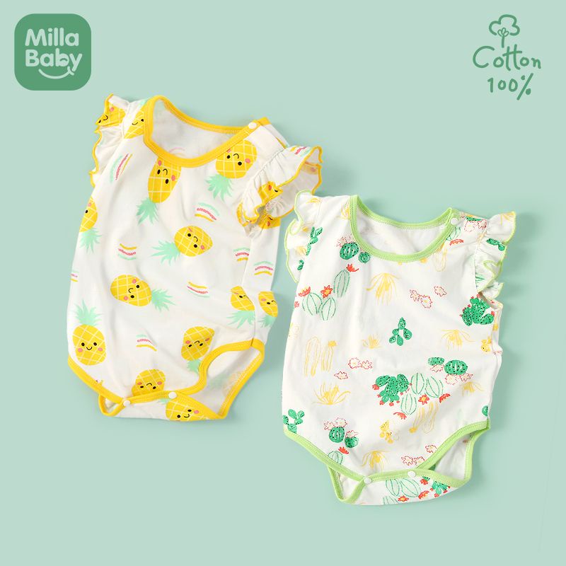 Bộ Áo Liền Quần Tay Ngắn In Hình Bướm Dễ Thương Thời Trang Mùa Hè Cho Bé Gái 0-3Tuổi quần áo trẻ em đồ bé trai quần áo bé trai bodysuit cho bé quần áo bé gái đồ cho bé gái đồ trẻ em bé trai đồ cho bé trai đồ sơ sinh bé gái