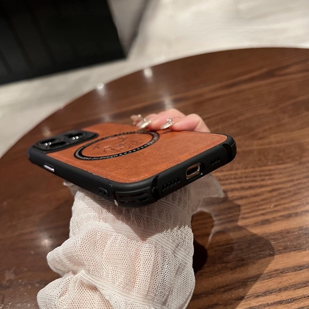 Ốp Điện Thoại Da Bò Mềm Bo Viền Hình Phi Hành Gia Kiểu Vintage Cho iPhone 14 13 12 11 Pro Max 14 Plus