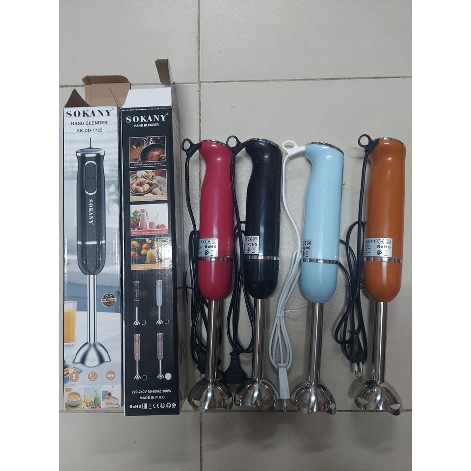 Máy xay cầm tay đa năng Sokany HB230A loại bộ, Máy xay cầm tay cao cấp 2022 - tongkhogiadungmb