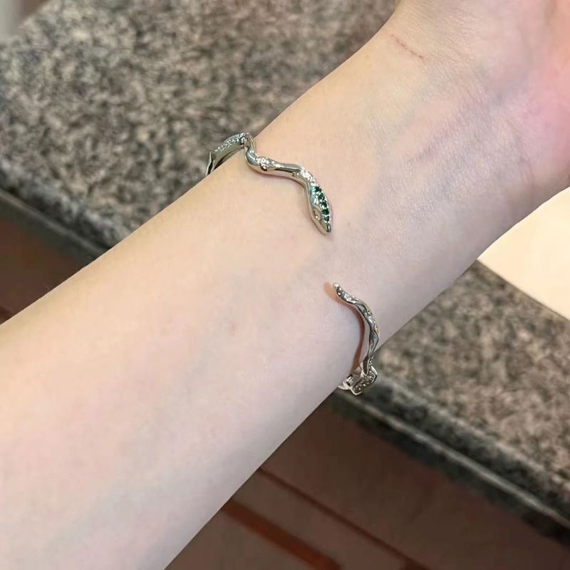 Vòng Tay Hợp Kim Cao Cấp Hình Rắn Thời Trang Cho Nữ