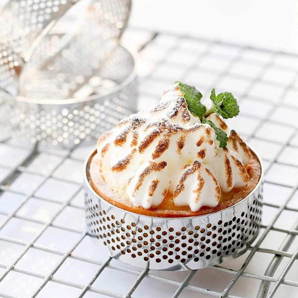 Khuôn Nướng Bánh Hình Tròn / Oval / Vuông Bằng Thép Không Gỉ Q3V2 6 / 8 / 10cm