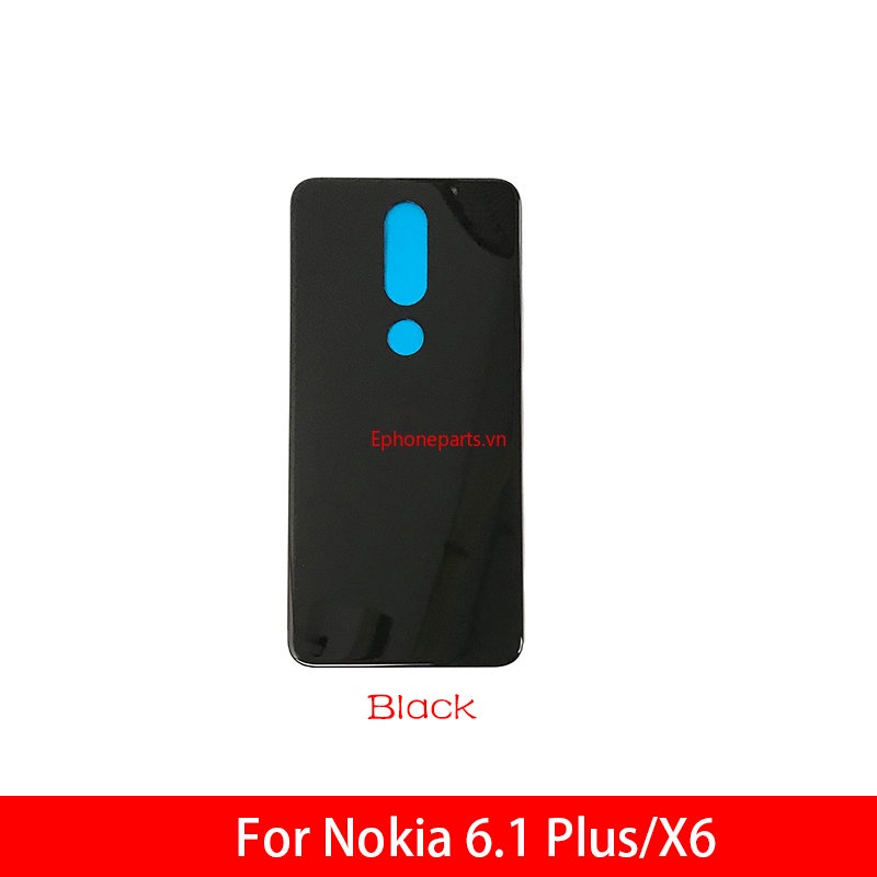 1 Nắp Lưng Điện Thoại Bằng Kính Thay Thế Chuyên Dụng Cho Nokia X6 / 6.1 Plus TA-1099 / 1103