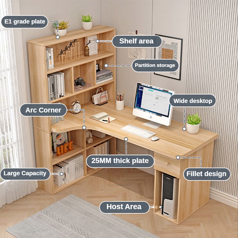 Bàn Làm Việc Với Tủ Sách Bàn Máy Tính Đa Chức Năng Trang Chủ Sinh Viên Bàn Học Phòng Ngủ Văn Phòng