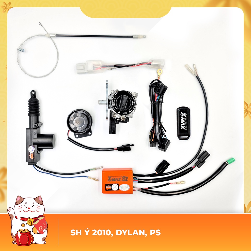 Smartkey Xmax 5.0 Ver.2 dành cho Sh Ý 2010, Dylan, PS quản lý điều khiển xe bằng Smartphone và Remote