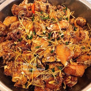 Bột Rang Muối, Bột Muối Rang Gà Nhà Làm Hộp 500gram