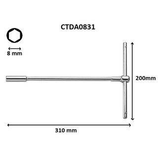 Cần siết lực chữ t toptul hàng cao cấp tán m8-m19