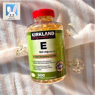 Vitamin e 180mg kirkland 500 viên chính hãng mỹ