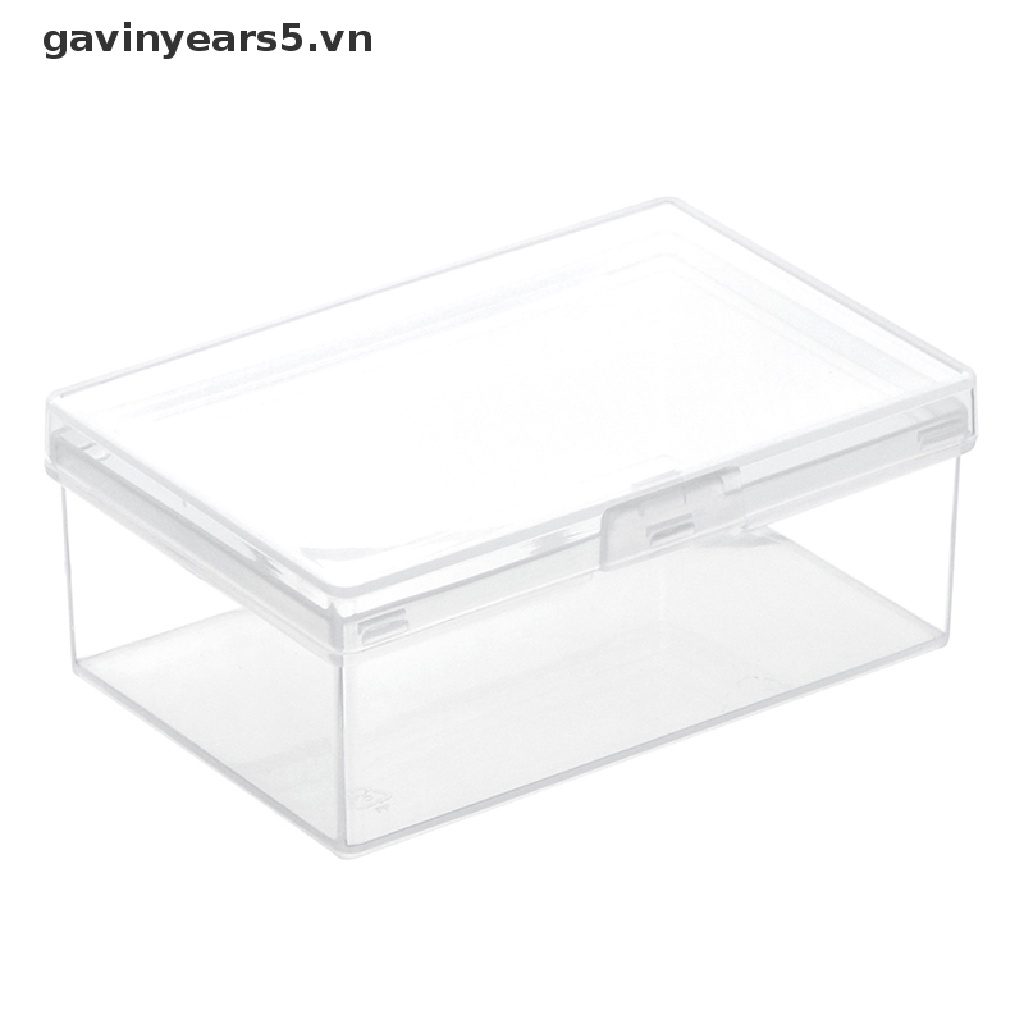 Hộp Nhựa Hình Chữ Nhật Trong Suốt Có Nắp Đựng Đồ Dùng