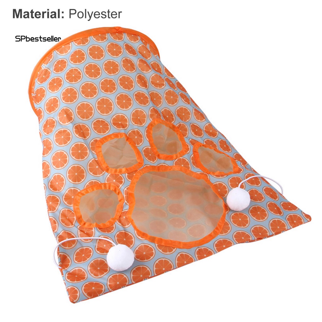 Đường Hầm Họa Tiết Động Vật Hoạt Hình Có Thể Gập Lại Cho Mèo Cưng