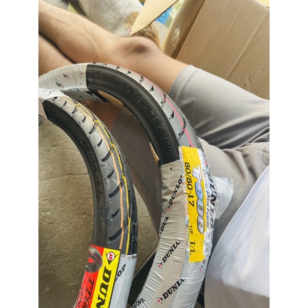 Vỏ dunlop T900 Size cực Hiếm 70/80-17 80/80-17 Made In thailand Hàng cực hiếm cho ae dọn Xe