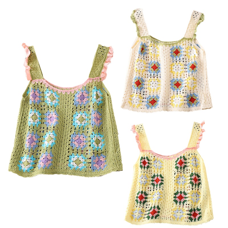 Áo Hai Dây Không Tay Thời Trang Mùa Hè Ngọt Ngào Cho Nữ