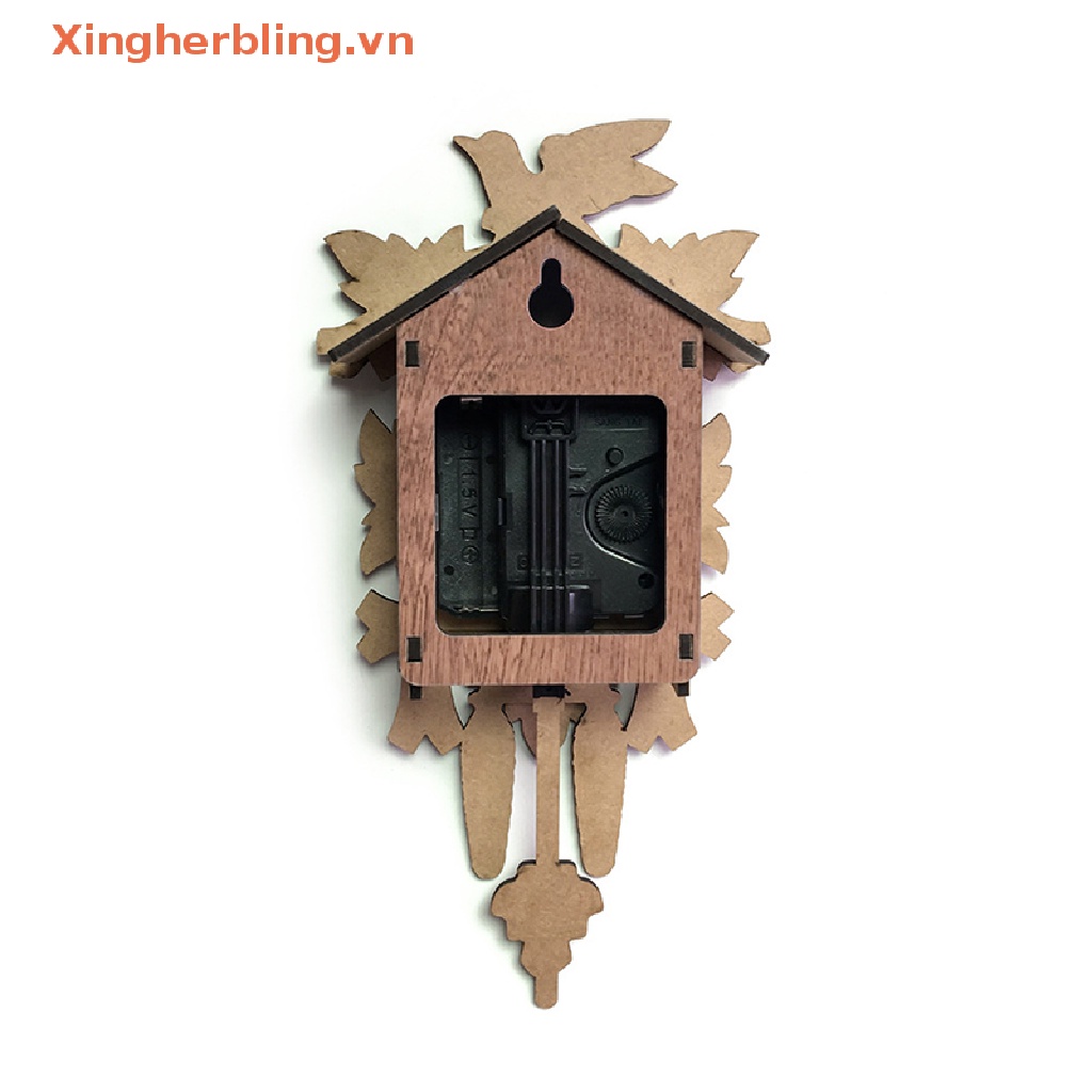 Xhb Đồng Hồ Treo Tường Thủ Công Hình Ngôi Nhà Cây Cuckoo Cổ Điển HOT