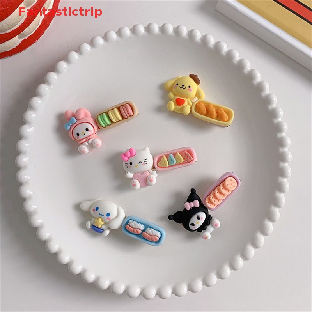 Set 2 Kẹp Tóc Hình Thú Hoạt Hình Dễ Thương Cho Bé Gái
