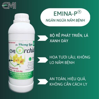 Chế phẩm sinh học cao cấp emina-p cho hoa phong lan 1 lít