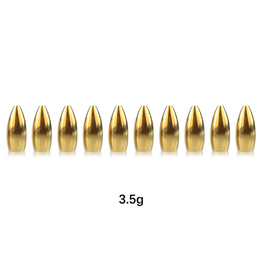 Set 10 Móc Chìm Nhỏ Bằng Đồng Bền Bỉ Gắn Mồi Câu Cá Ngoài Trời