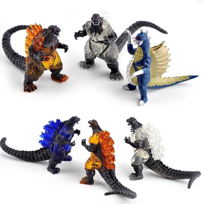 Set 10 Mô Hình Nhân Vật Khủng Long Godzilla Mẫu 01 - Cao 7cm