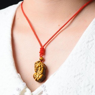 Natural tiger eye pixiu necklace pendant for men and women