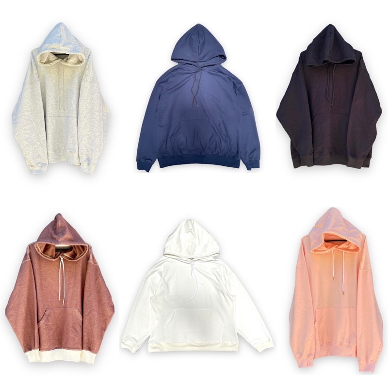 Áo Hoodie trơn form rộng