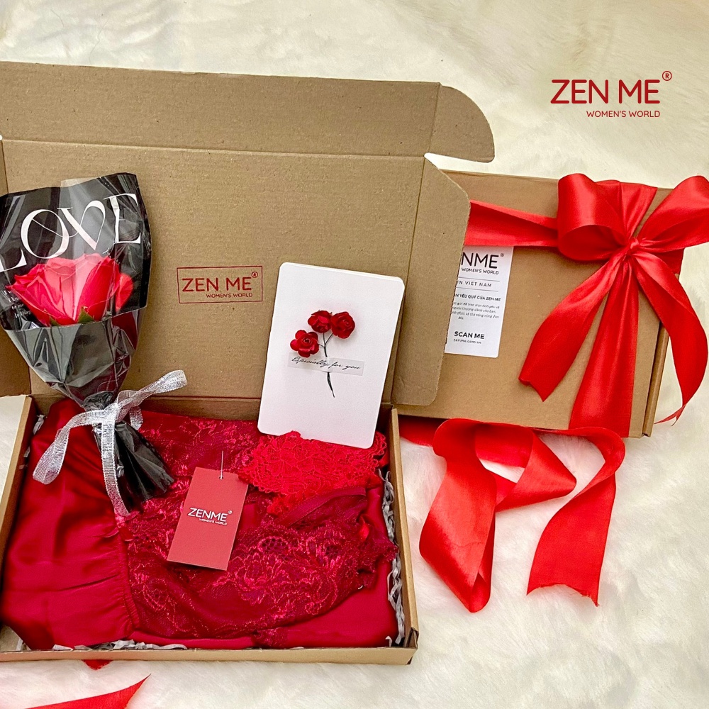 Hộp Đựng Quà Tặng ZENME Sang Trọng Zen Me Gift Set Có Hoa và Quà - Special Packet