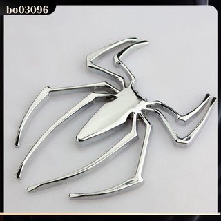 Fender decal dán xe hơi hình người nhện 3d bằng kim loại