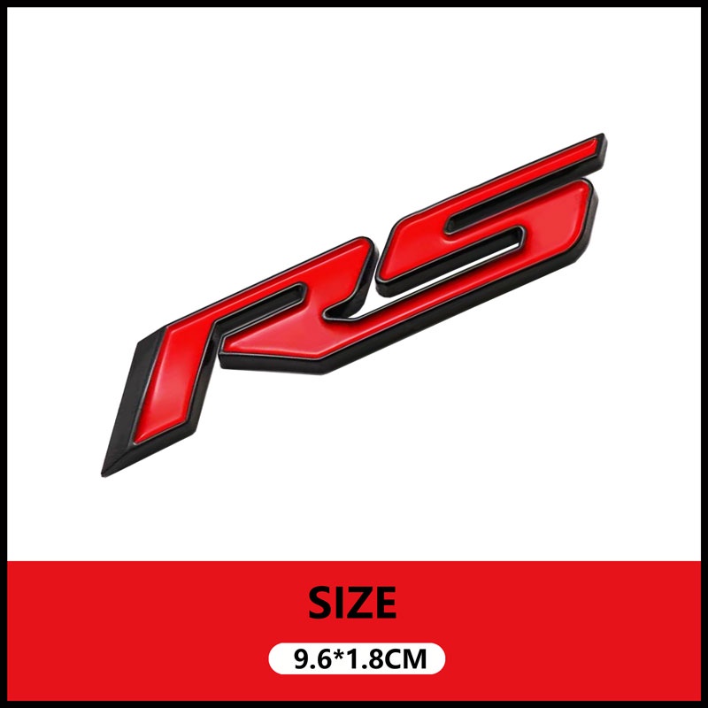 Miếng Dán Trang Trí Đuôi Xe Hơi Chevrolet Trax Cruze Malibu Captiva Explorer Aveo RS Bằng ABS