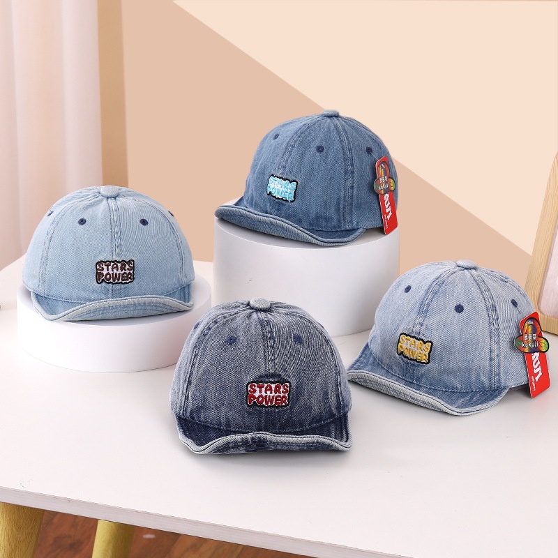 Mũ Lưỡi Trai Viền Mềm In Chữ E431 6-24 Tháng Thời Trang Xuân Thu Cho Bé