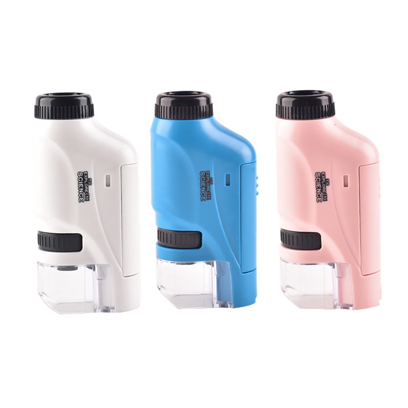 Kính Hiển Vi Cầm Tay Độ Phóng Đại 60-120X Có Đèn LED Chuyên Dụng Cho Phòng Thí Nghiệm