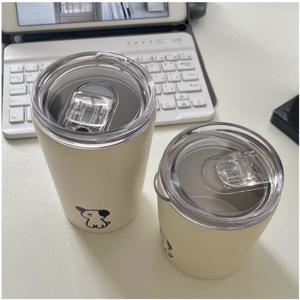 Ly giữ nhiệt in hình cún yêu 240ml-360ml