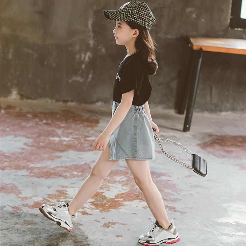 Set Áo Thun Và Chân Váy Thời Trang Hàn Quốc Cho Bé Gái
