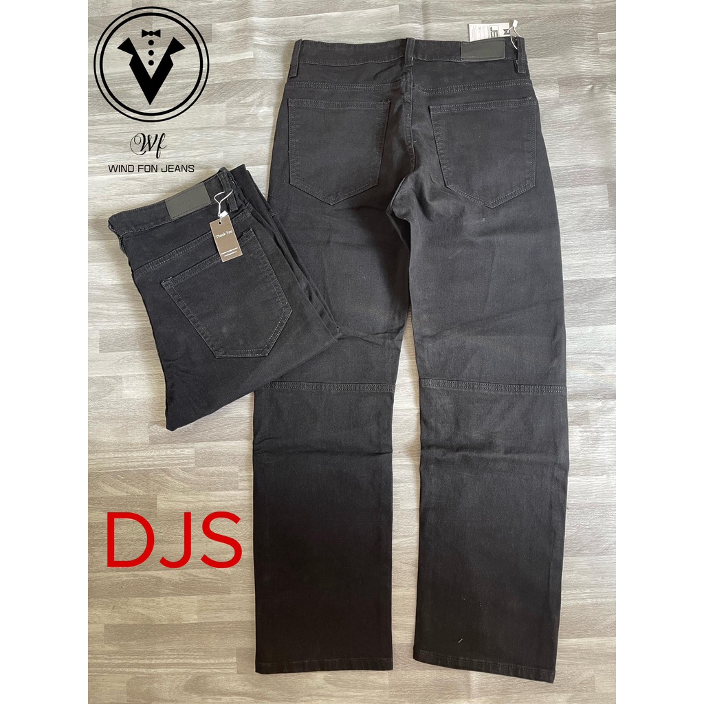 Jean Ống Rộng Phong Cách Biker Co Giãn