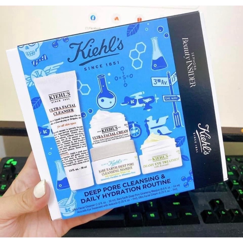 Kiehl's Deep Pore Cleansing & Daily Hydration Routine của Sephora giá hời