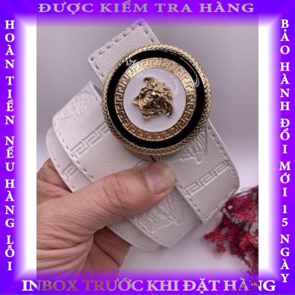( Mẫu mới 2022 ) Thắt lưng da xịn - Dây nịt nam mầu TRẮNG - mặt tròn TRẮNG - Hot tren new hanthanh