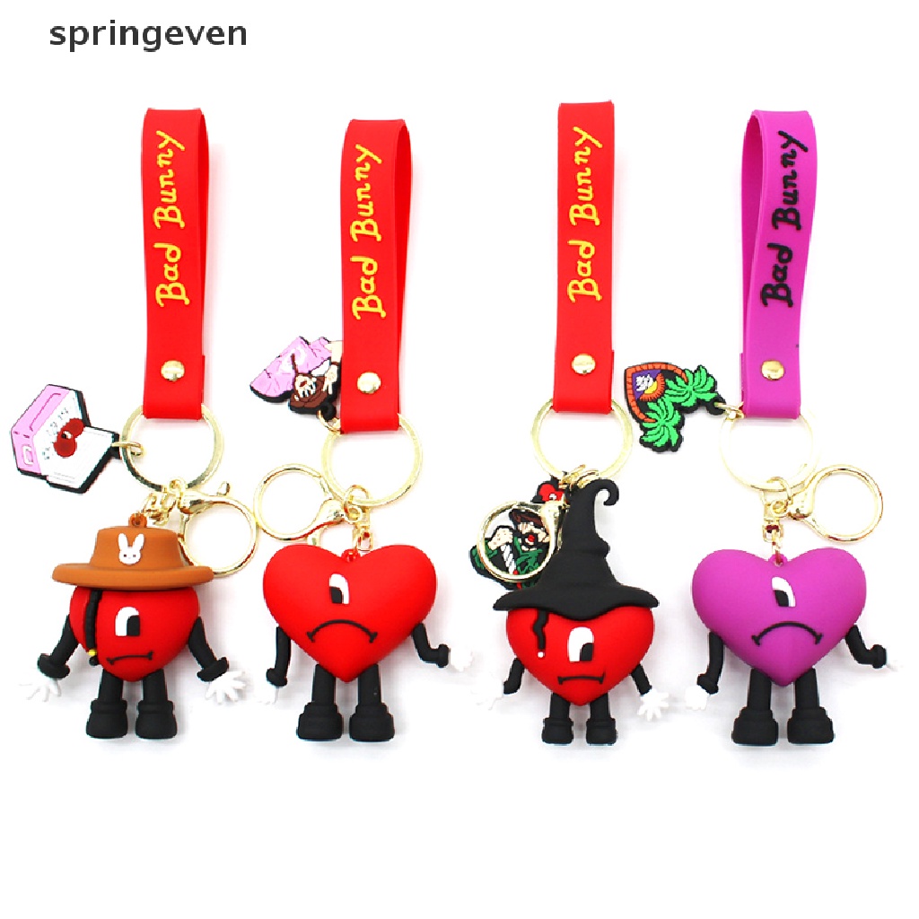 Móc Khóa Cao Su Mềm Hình Thỏ 3D Thời Trang