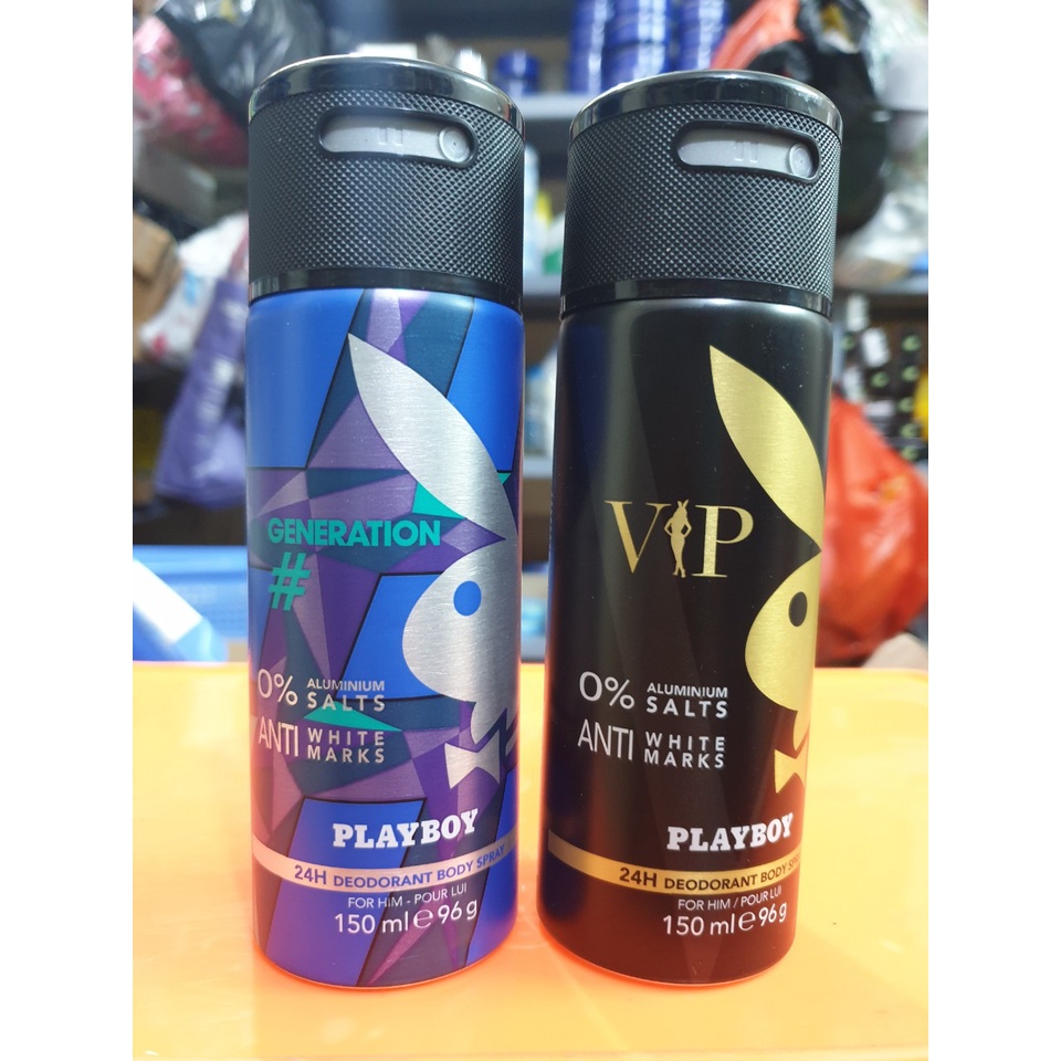 Xịt khử mùi cho nam Playboy VIP 150ml của Đức