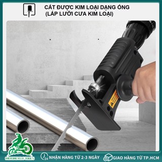 Bộ Chuyển Đổi Máy Khoan Thành Máy Cưa Điện Cầm Tay Kèm 3 Lưỡi Cưa Gỗ Kim Loại Nhựa (Tặng kèm 3 lưỡi cưa)