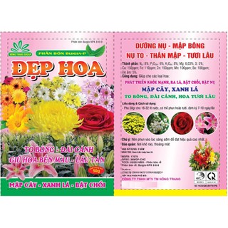 50 gram Phân bón kích hoa - dưỡng nụ - hoa lâu tàn - bông to - mập