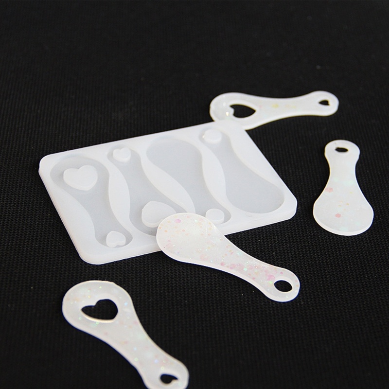 Khuôn Làm Móc Khóa Bằng Nhựa Resin Hình Xe Đẩy Mua Sắm