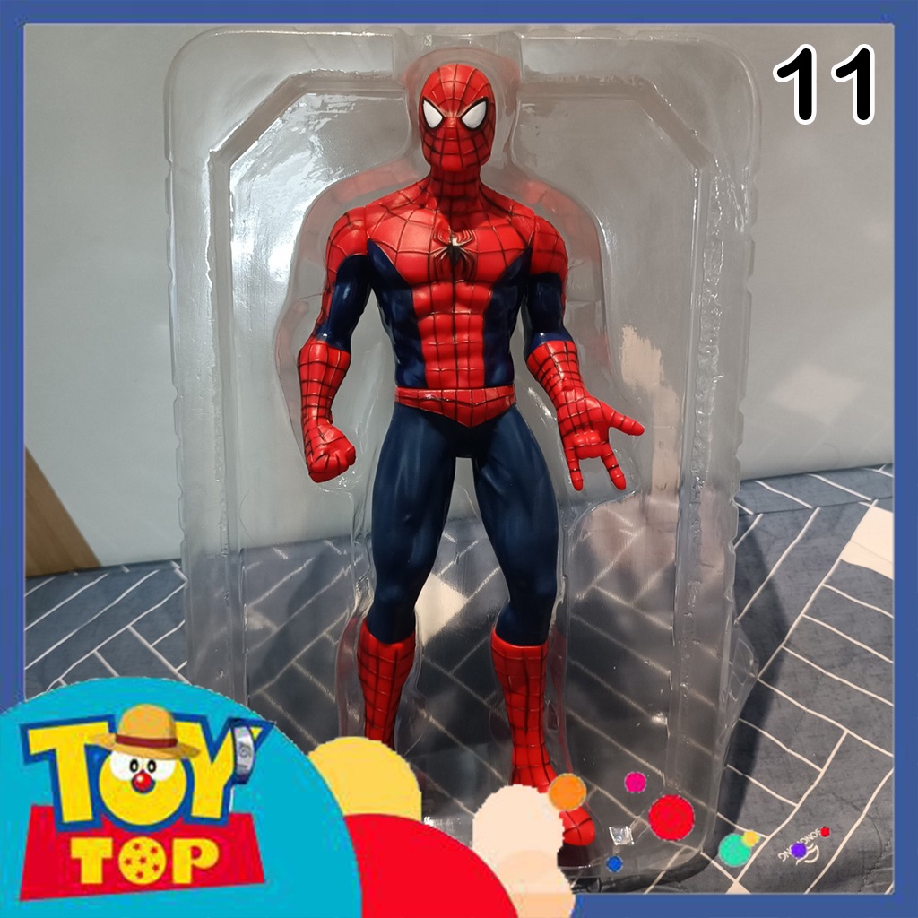 Đồ chơi Figure mô hình nhân vật Marvel người sắt Iron Man Thor Hulk Venom người nhện Spider man cao 30cm