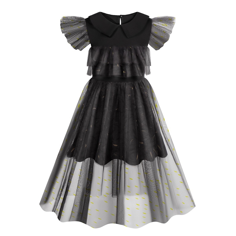 Đầm Lưới Hóa Trang Nhân Vật Vestidos 2023 Mới Cho Bé Gái 4-10 Tuổi