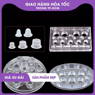Khay đựng mực phun xăm thẩm mỹ thủy tinh 093